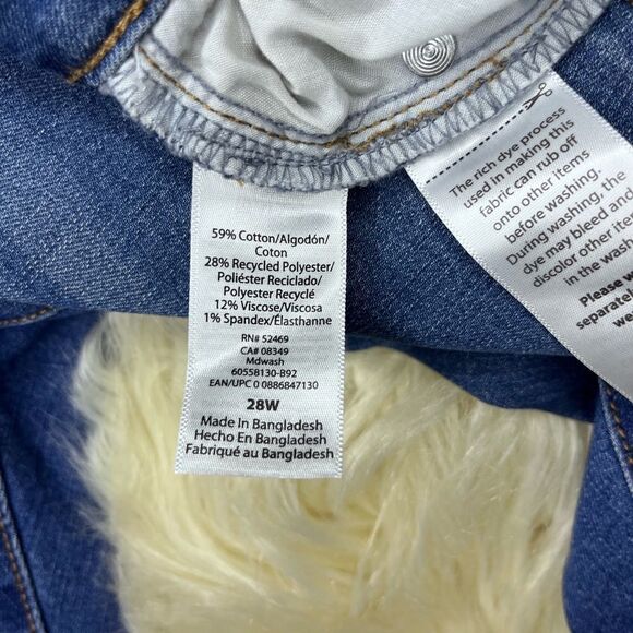 Sofia Vergara Plus Size Skinny Mid-Rise Stretch Ankle Jeans sz 28W - Picture 4 of 7